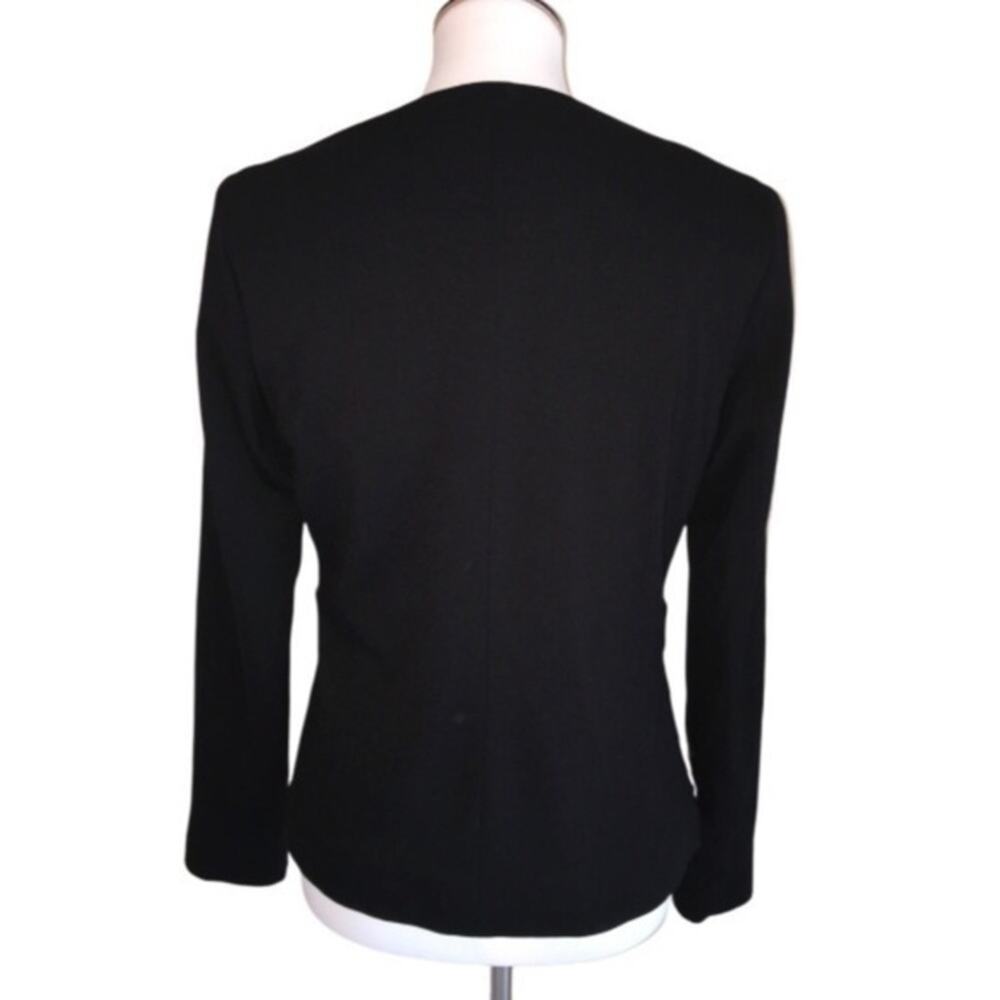 Doncaster Mixed Media Nubby Tweed Zip Jacket Small EUC - Picture 3 of 8